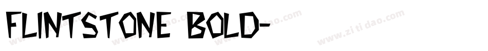 Flintstone Bold字体转换